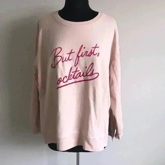 Wildfox But First Cocktails Sweater Size XXL - Picture 4 of 10